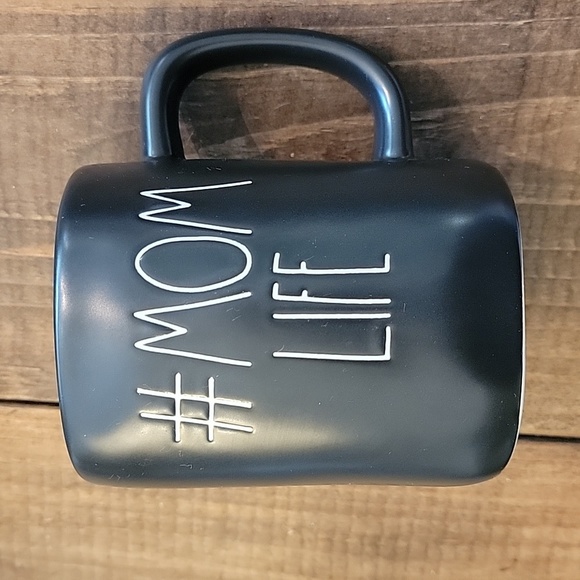 RAE DUNN #mom life black coffee mug - Picture 2 of 4